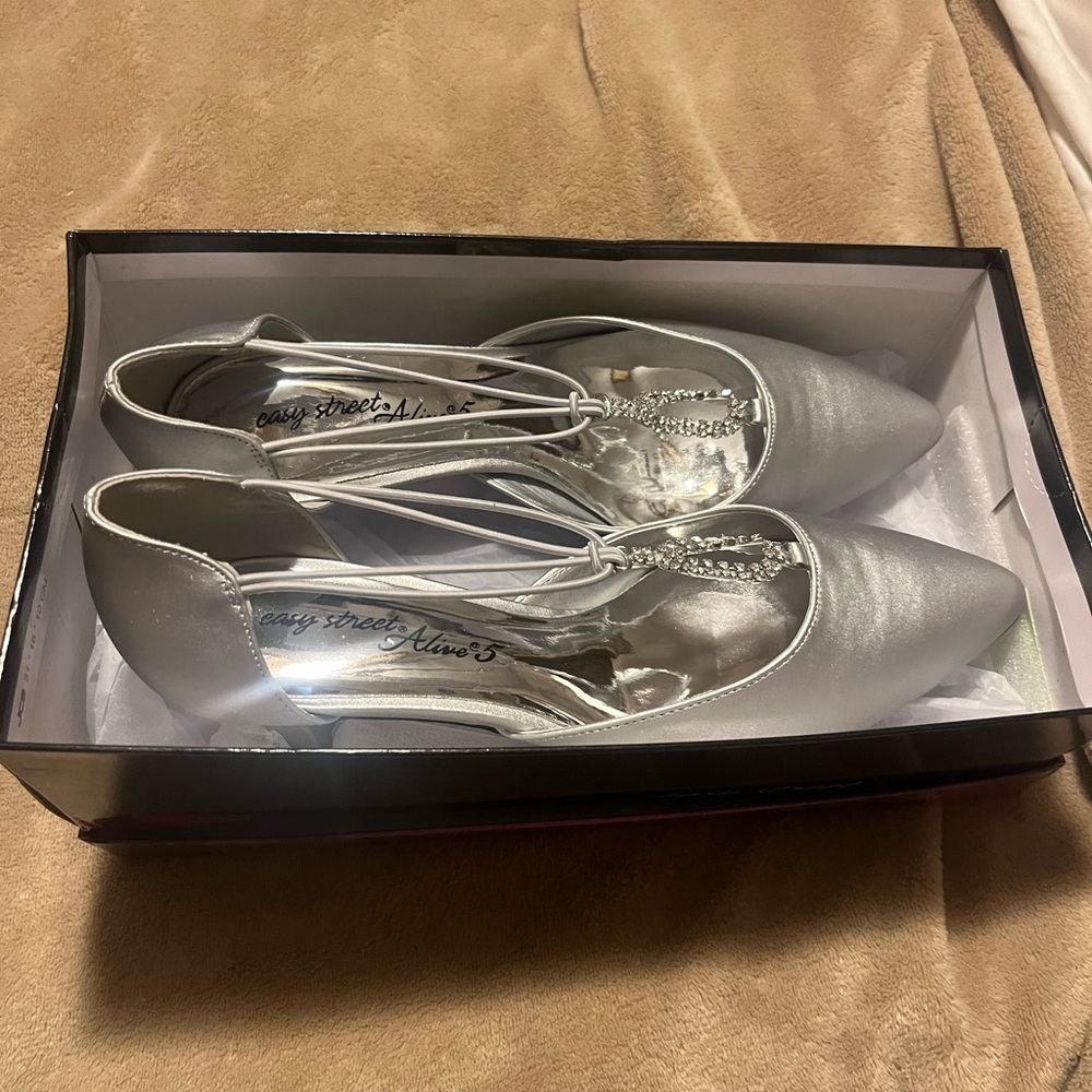 Gorgeous silver shoes